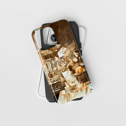 Double-Layer Semi-Handprinted Tough Matte iPhone Case