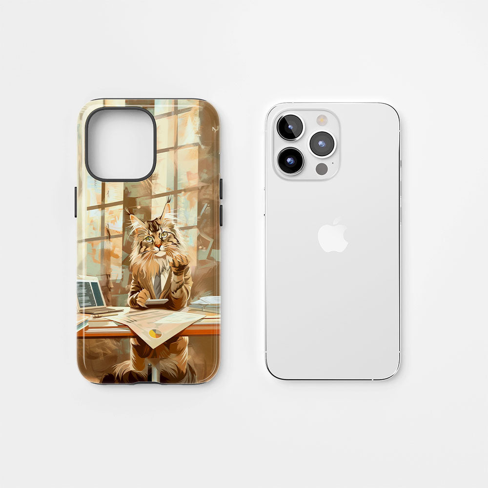 Double-Layer Semi-Handprinted Tough Matte iPhone Case