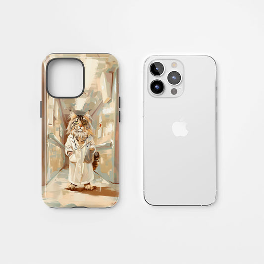 Semi-Handprinted Tough Matte iPhone Case