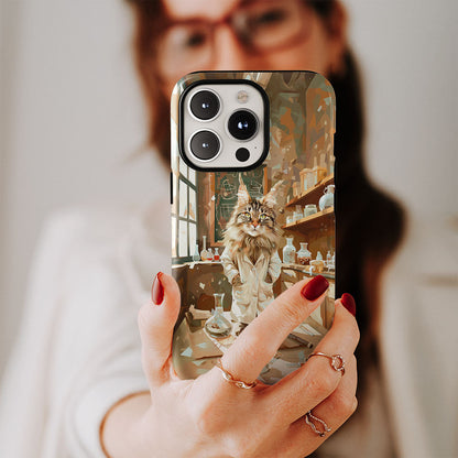 Semi-Handprinted Tough Matte iPhone Case