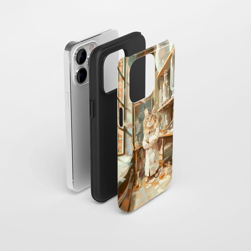 Semi-Handprinted Tough Matte iPhone Case