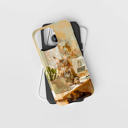 Semi-Handprinted Tough Matte iPhone Case