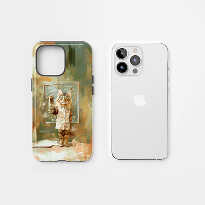 Semi-Handprinted Tough Matte iPhone Case