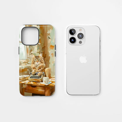 Double-Layer Semi-Handprinted Tough Matte iPhone Case