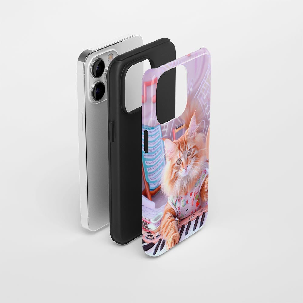 Semi-Handprinted Tough Matte iPhone Case