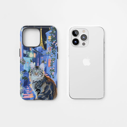 Semi-Handprinted Tough Matte iPhone Case