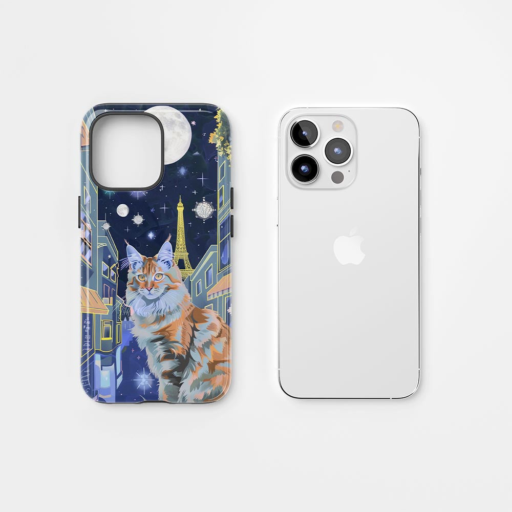 Semi-Handprinted Tough Matte iPhone Case