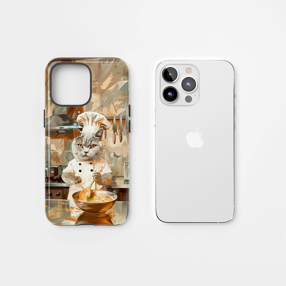 Semi-Handprinted Tough Matte iPhone Case