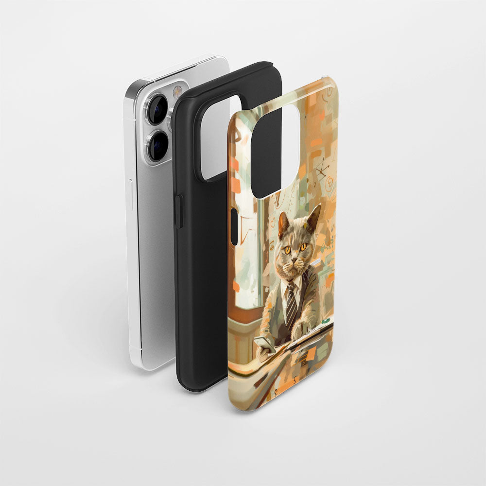 Semi-Handprinted Tough Matte iPhone Case