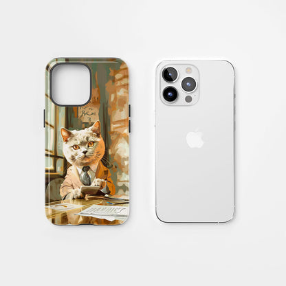 Double-Layer Semi-Handprinted Tough Matte iPhone Case