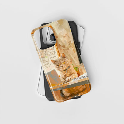 Double-Layer Semi-Handprinted Tough Matte iPhone Case